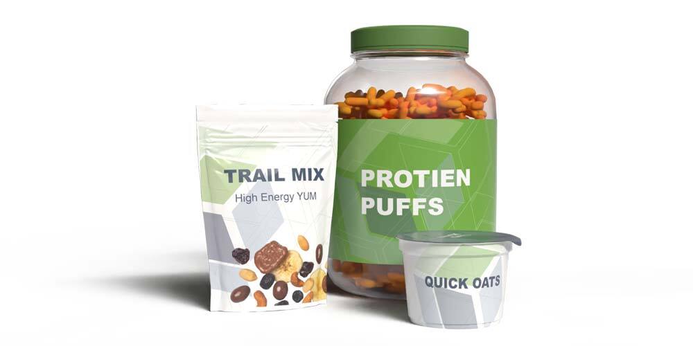 Snack food co-packaging